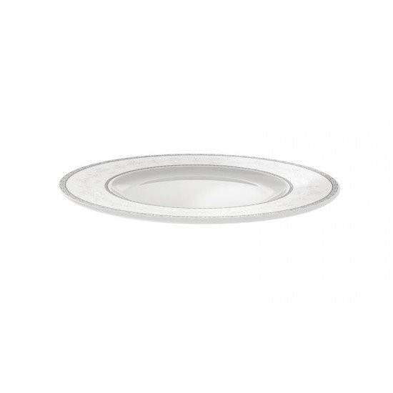 PRATO RASO TRAMONTINA GABRIELLE EM PORCELANA DECORADA 28 CM