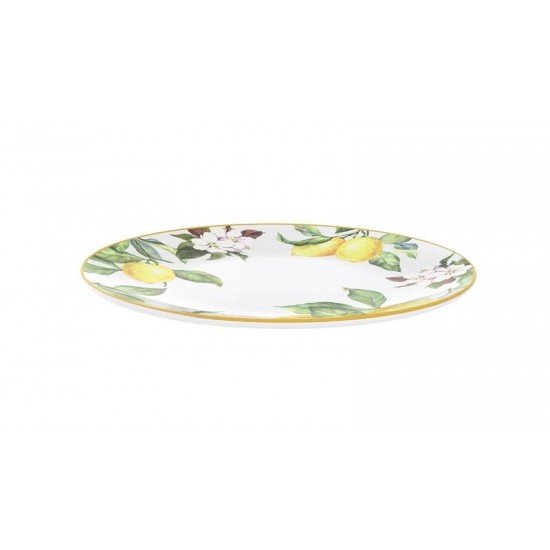 PRATO RASO TRAMONTINA CARMEN EM PORCELANA DECORADA 28 CM