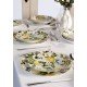 PRATO RASO TRAMONTINA CARMEN EM PORCELANA DECORADA 28 CM