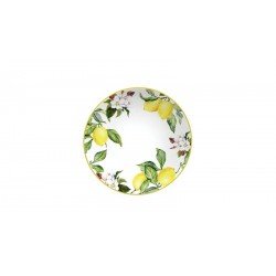 PRATO FUNDO TRAMONTINA CARMEN EM PORCELANA DECORADA 22 CM