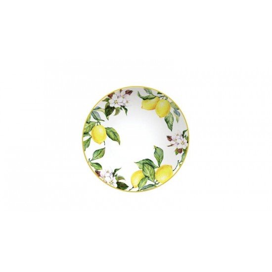 PRATO FUNDO TRAMONTINA CARMEN EM PORCELANA DECORADA 22 CM