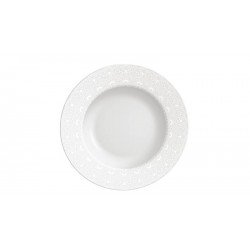 PRATO RASO TRAMONTINA ALÍCIA EM PORCELANA DECORADA 27 CM