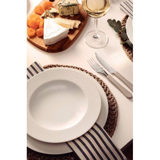 PRATO FUNDO TRAMONTINA MARIE EM PORCELANA DECORADA 23 CM