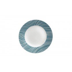 PRATO RASO TRAMONTINA CLARICE EM PORCELANA DECORADA 25 CM