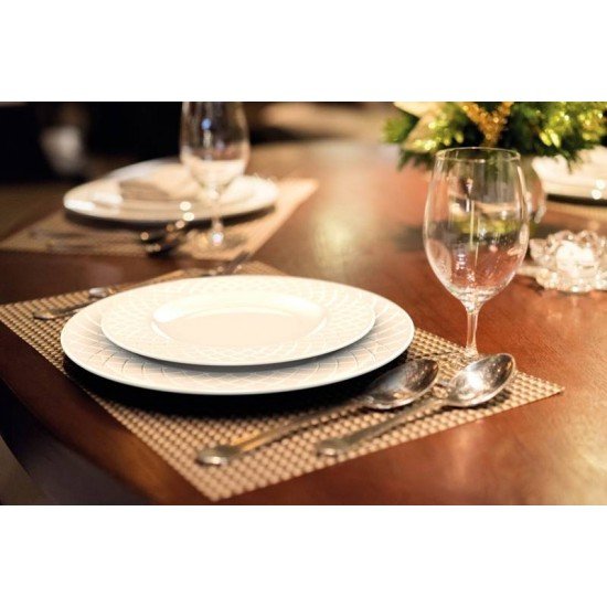 APARELHO DE JANTAR TRAMONTINA INGRID EM PORCELANA 20 PEÇAS