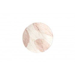 PRATO SOBREMESA TRAMONTINA ROSÉ EM PORCELANA DECORADA 21 CM