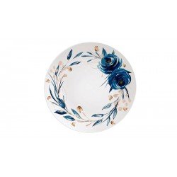 PRATO RASO TRAMONTINA ANA FLOR EM PORCELANA DECORADA 28 CM