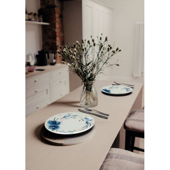 APARELHO DE JANTAR TRAMONTINA ANA FLOR EM PORCELANA DECORADA 20 PEÇAS