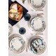 APARELHO DE JANTAR TRAMONTINA ANA FLOR EM PORCELANA DECORADA 20 PEÇAS