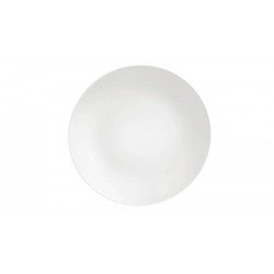 PRATO RASO TRAMONTINA BÁRBARA EM PORCELANA BRANCA 28 CM