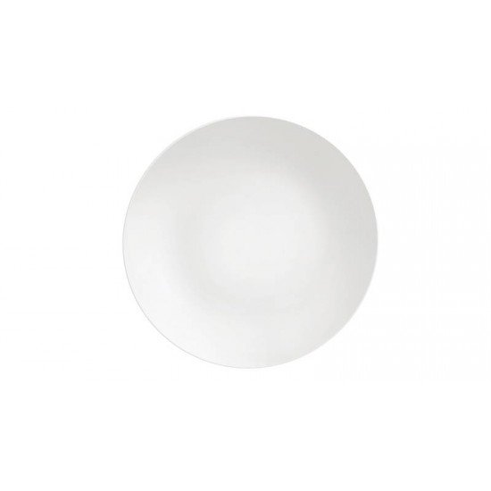 PRATO RASO TRAMONTINA BÁRBARA EM PORCELANA BRANCA 28 CM