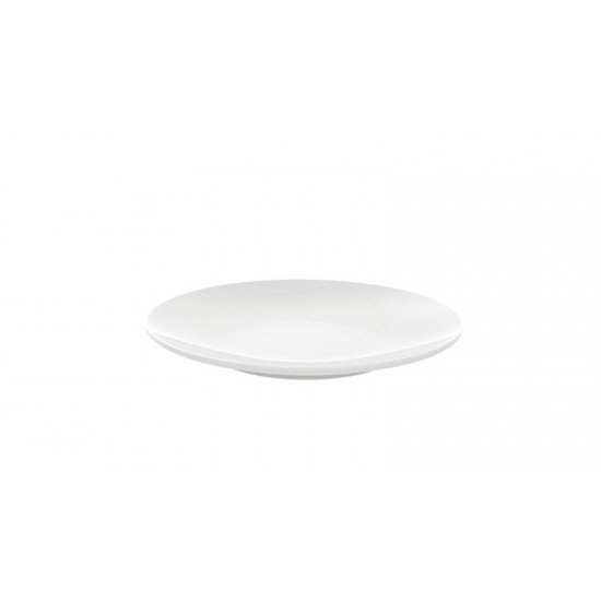 PRATO SOBREMESA TRAMONTINA BÁRBARA EM PORCELANA BRANCA 21 CM