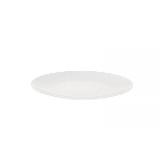PRATO RASO TRAMONTINA EM PORCELANA BRANCA 25 CM