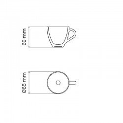 XÍCARA EXPRESSO TRAMONTINA EM PORCELANA 95 ML