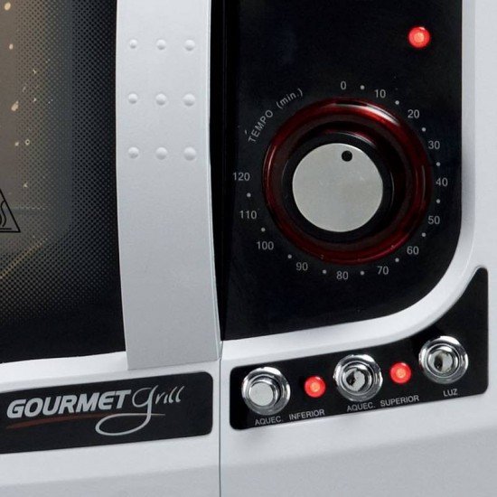 FORNO ELÉTRICO FISCHER GOURMET GRILL DE BANCADA 44L BRANCO